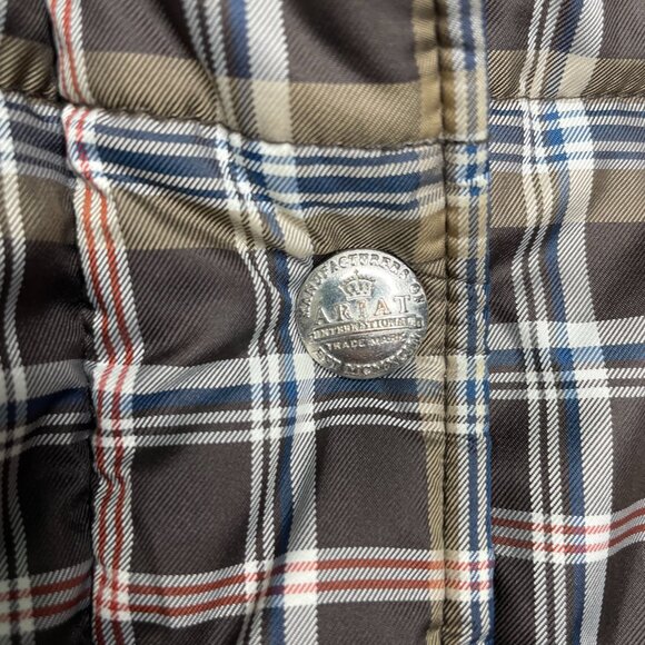 Ariat Womens Plaid Quilted Camden Riding Vest - Zip Up. Size M - Picture 7 of 9